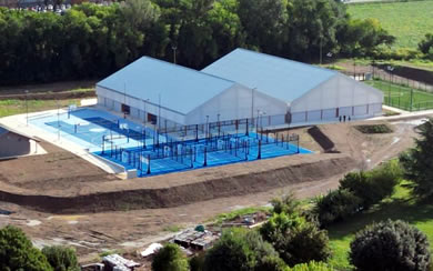 immagine rivestimento edifici sportivi Danieli di Buttrio